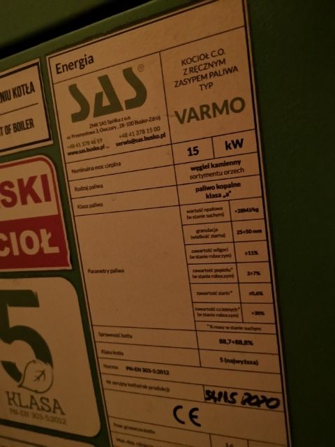 Piec węglowy używany