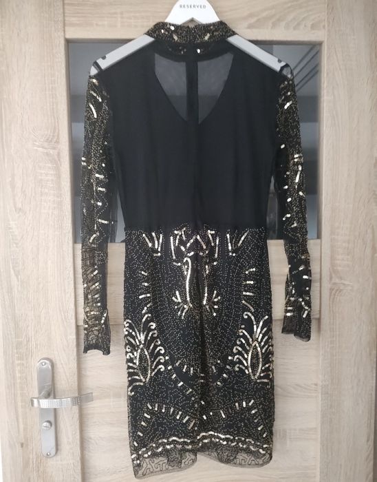 Sukienka damska w stylu Gatsby plus rękawiczki