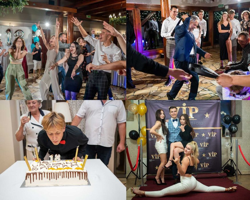 Filmowanie i fotografia-wesela, 18-stki,  fotobudka, ciężki dym