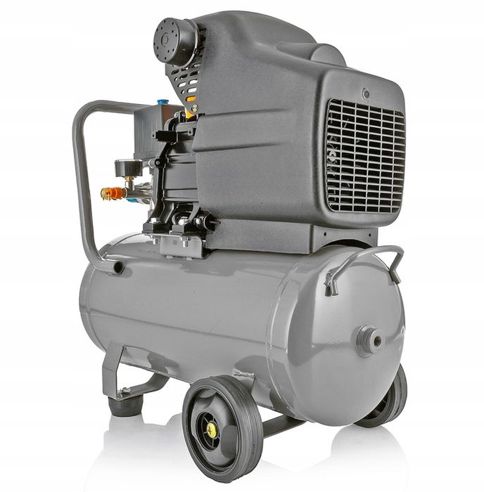 Kompresor Olejowy Sprężarka Powietrza Tłokowa 8 Bar 24l Mocny Wydajny