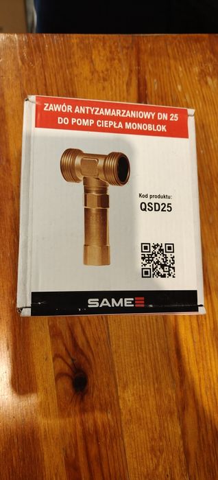 Nowy Zawór zabezpieczajacy  SAMEE QSD25