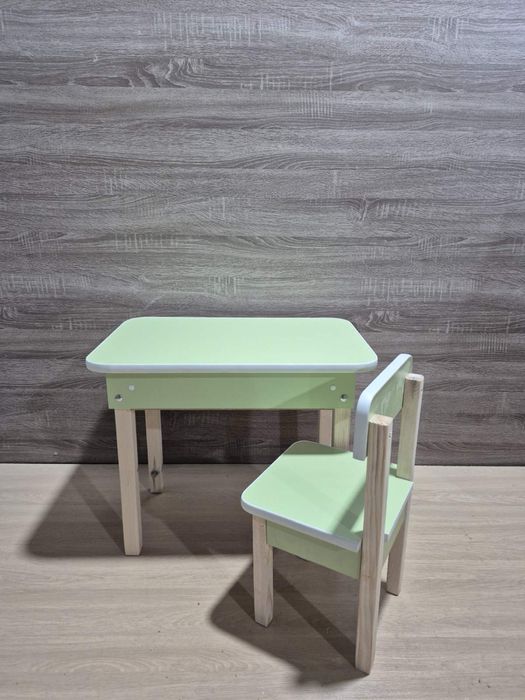 Детский столик и стульчик стіл і стілець детский стол и стул с полкой