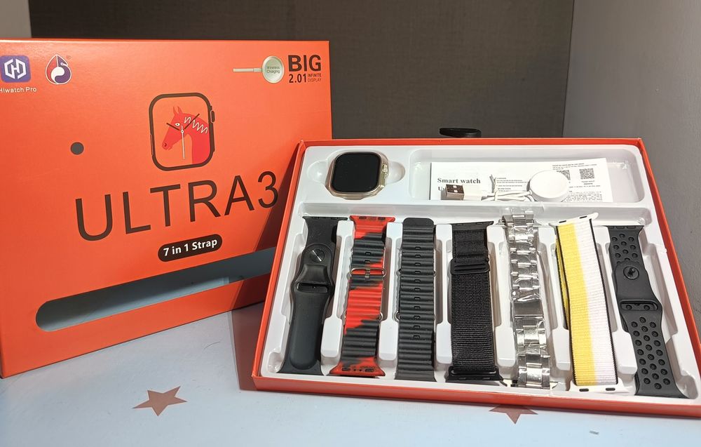 Smart Watch com 7 braceletes