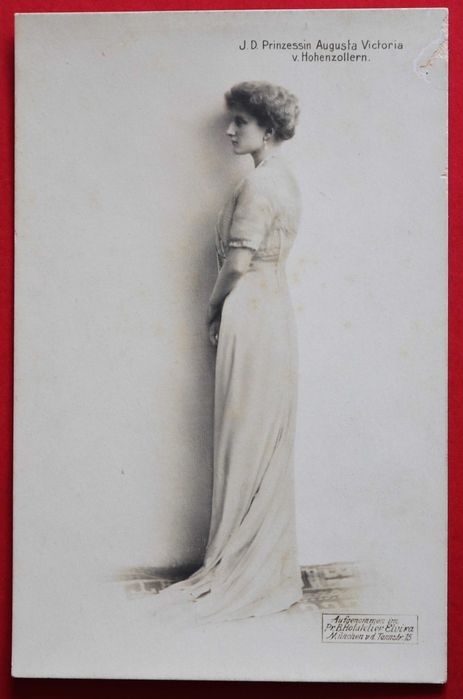 Princesa Augusta Victoria Hohenzollern-Sigmaringen noiva D Manuel II