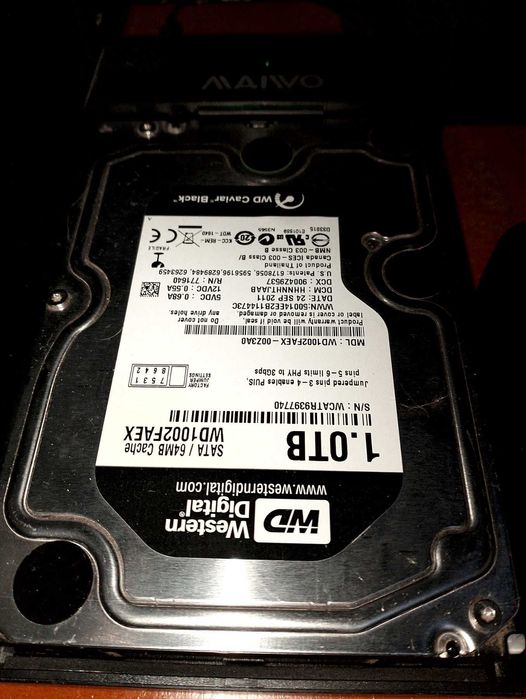 Жесткий диск Western Digital Black 1TB 7200rpm 64MB 3.5 SATA III