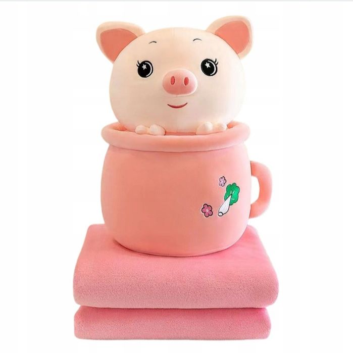 Nowy Pluszak Świnka w Kubku