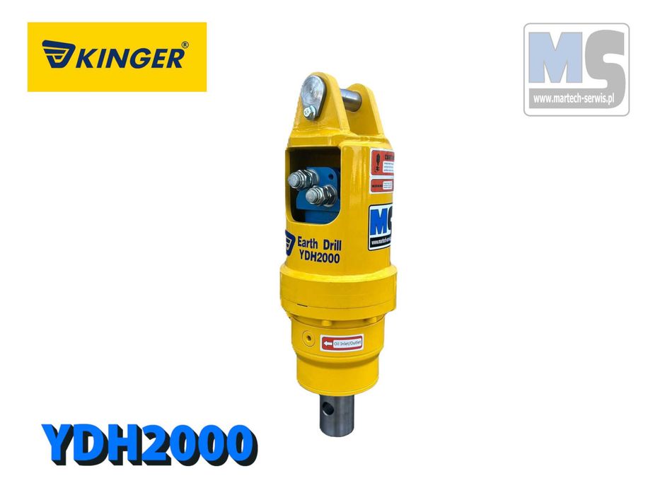 Wiertnica hydrauliczna do minikoparki KINGER YDH2000 1,5-3t GW 2 lata