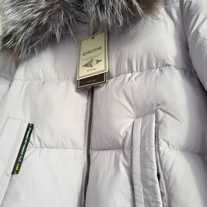 Жіноча зимова куртка преміум якості  тренд 2026  колір світлий тауп