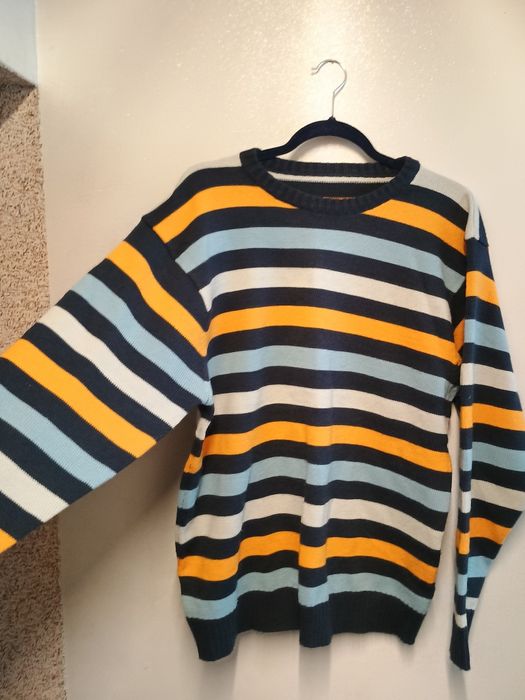 Sweter w paski XL męski