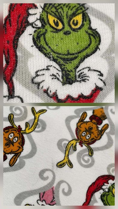 Dziecięce bawełniane spodnie piżamowe Dr.Seuss Grinch 10-12 lat 140cm