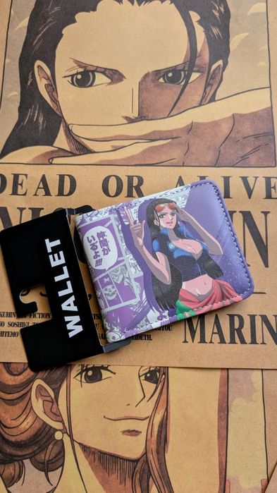 Анимешный кошелек для денег Нико Робин бумажник one piece визитница