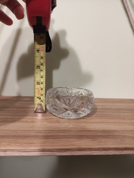 Mała kryształowa popielniczka