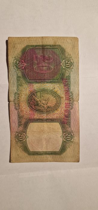 Nota de 20 escudos portugal 1946