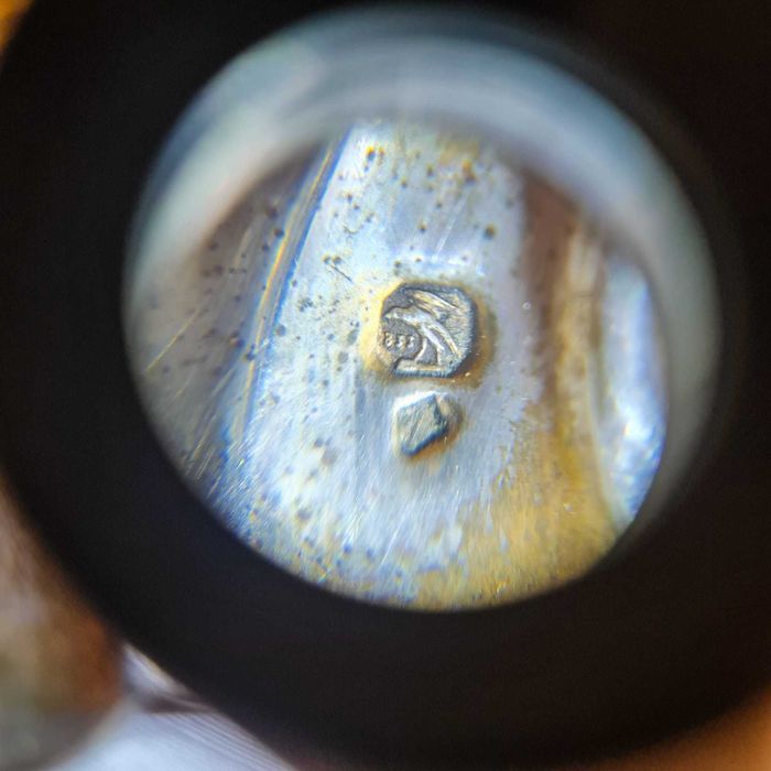 Concha Antiga Prata 833 – Peça Batismal c/ Bases Forma Carpa (102 g)