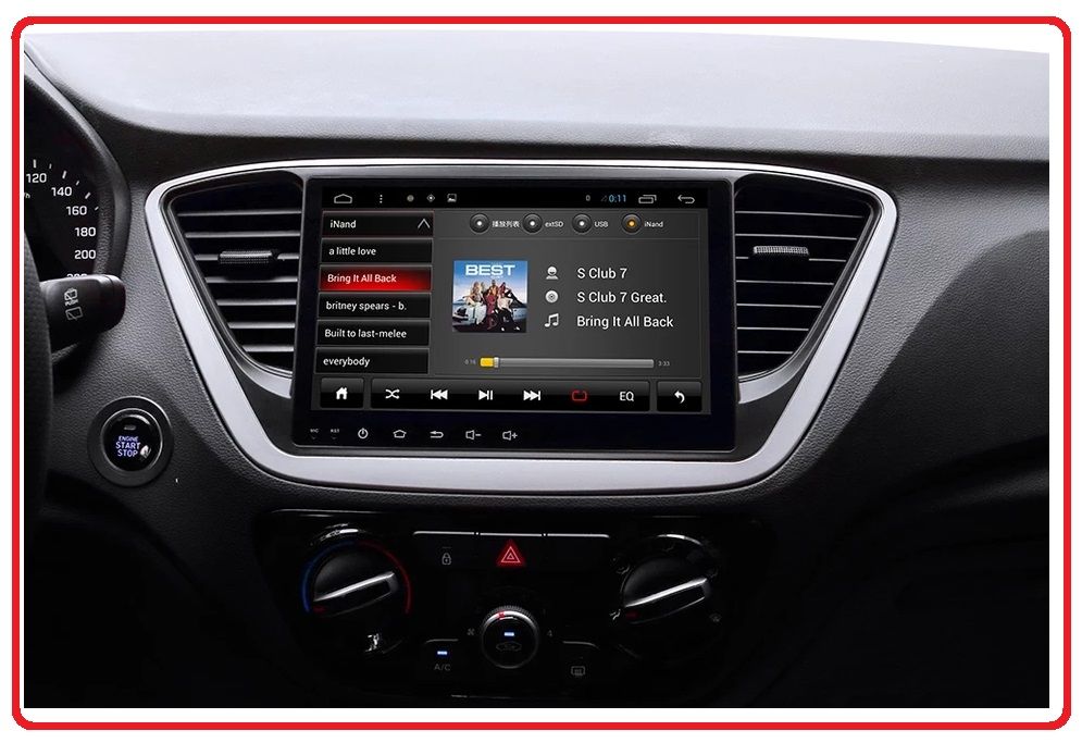 Магнітола Hyundai Accent Android, Qled, USB, GPS, 4G, CarPlay