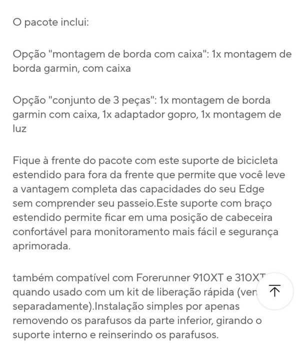 Suporte GPS Garmin GOPRO (novo)