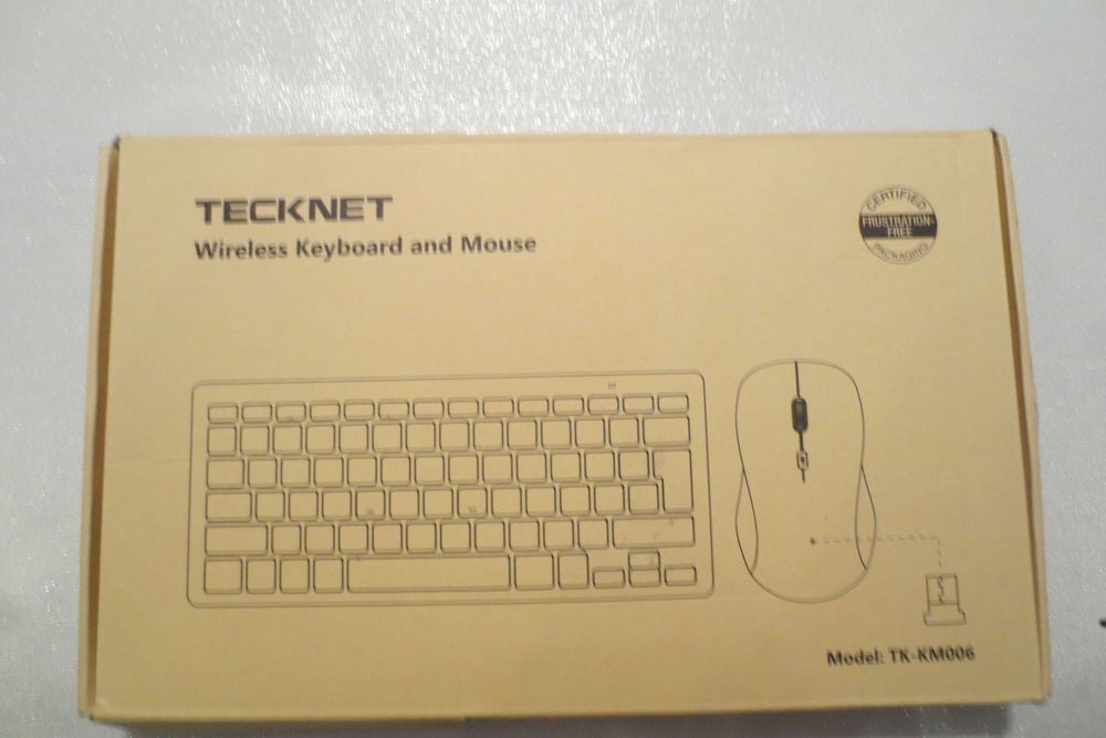 Mini bezprzewodowa klawiatura i mysz, ergonomiczna ultra cienka