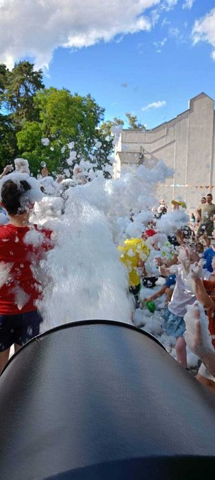 dmuchance zjezdzalnia, piana party, popcorn, Fotobudka 360 overhead