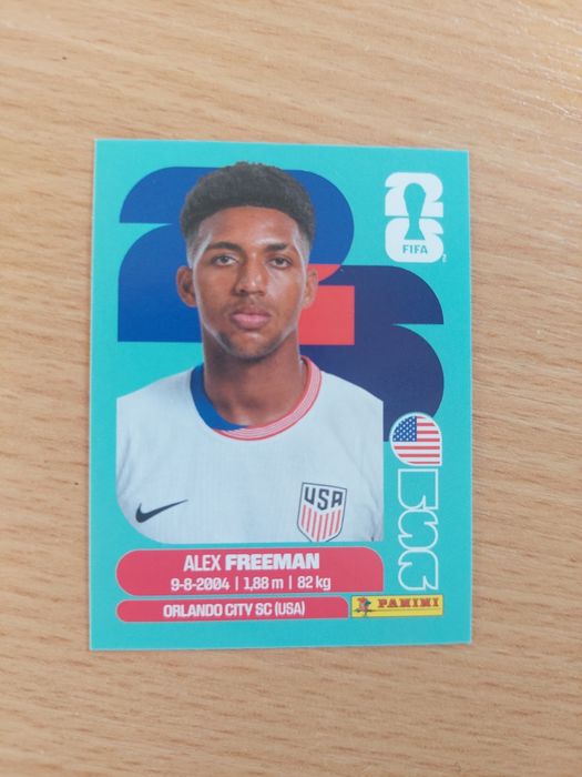 Alex Freeman naklejka Fifa world cup 2026