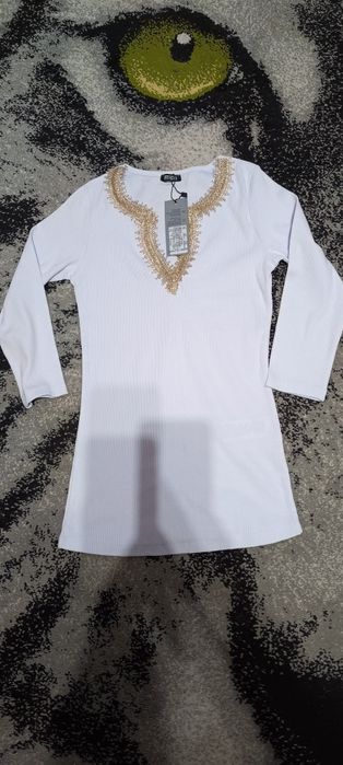 Biała bluzka prążek