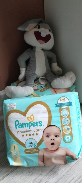 10 x PAMPERS premium care 1 2-5kg smoczek GRATIS!!!