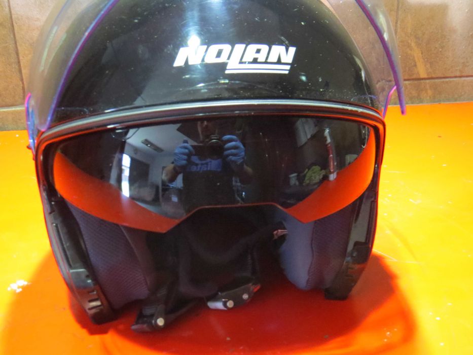 kask Nolan n-com N43air  Cruiser Chopper Harley pod n-com okulary