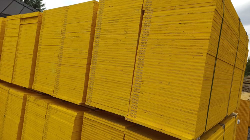 Blaty trójwarstwowe 250 x 50 II klasa nowe strop szalunki sklejka