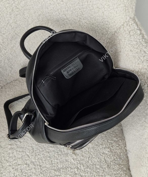 Кожаный рюкзак на 3 отдела, итальянский. Шкіряний рюкзак