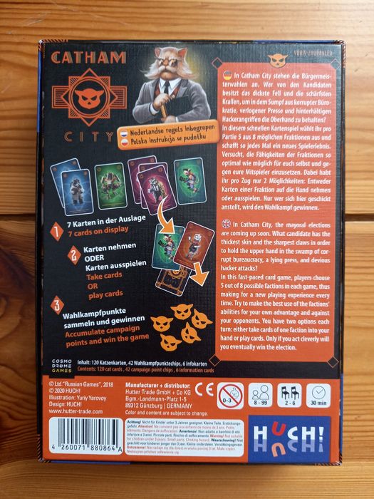 Catham City - gra planszowa o kotach