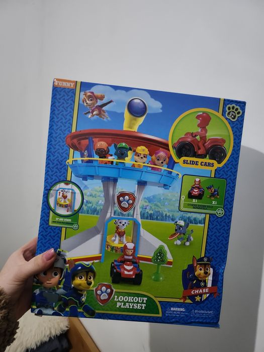 Psi Patrol – Wieża Obserwacyjna Lookout Playset z pojazdami i figurkam