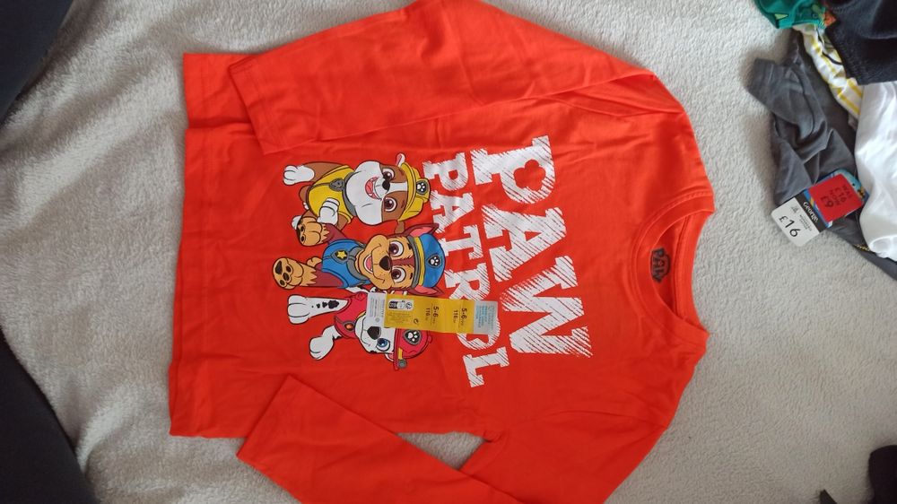 Bluzka z długim rękawem Psi Patrol Primark 116 cm