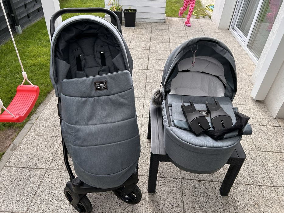 Wózek Adamex Gallo 2w1 + adaptery