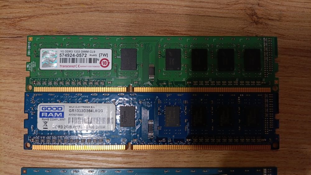 Оперативна пам'ять ddr3 (2, 2, 2, 1gb), hynix, good ram, Transcend