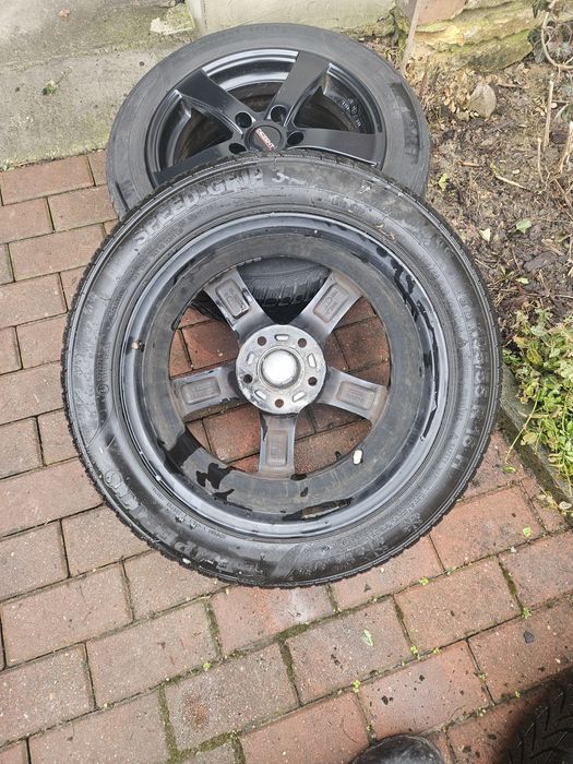 Alufelgi czarne vw  ,mini cooper 5x112 195 /55r16
