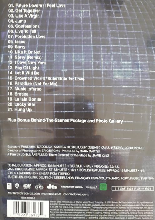 DVD Madonna - The Confessions Tour