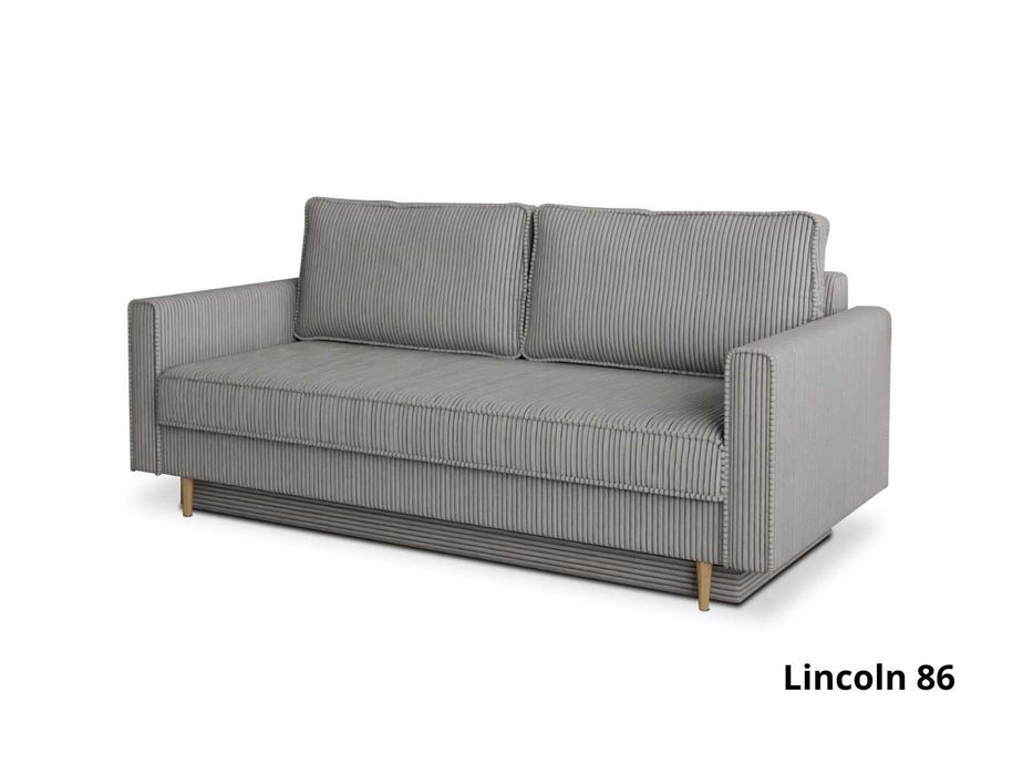 sztruksowa kanapa z funkcją spania