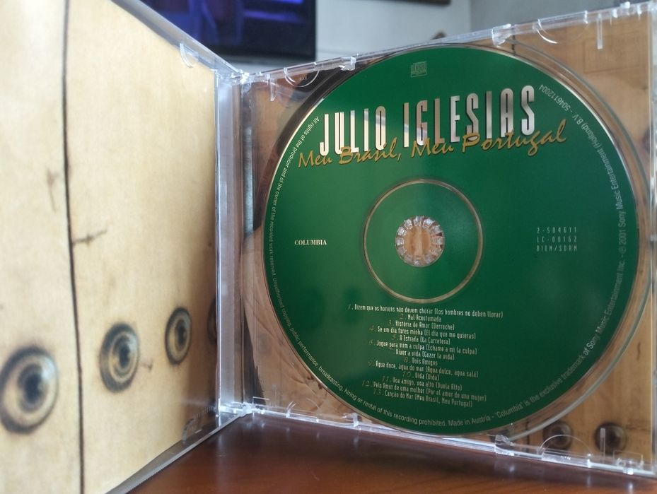 CD Julio Iglesias - Meu Brasil, Meu Portugal