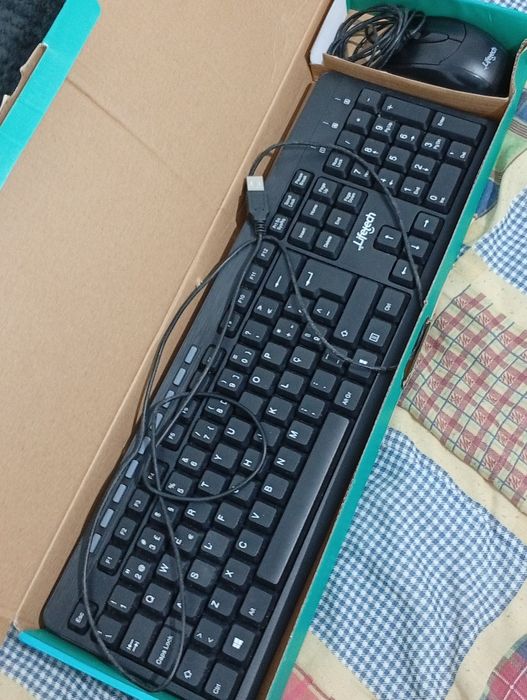 Teclado e Rato com fio Lifetech combo novos em caixa