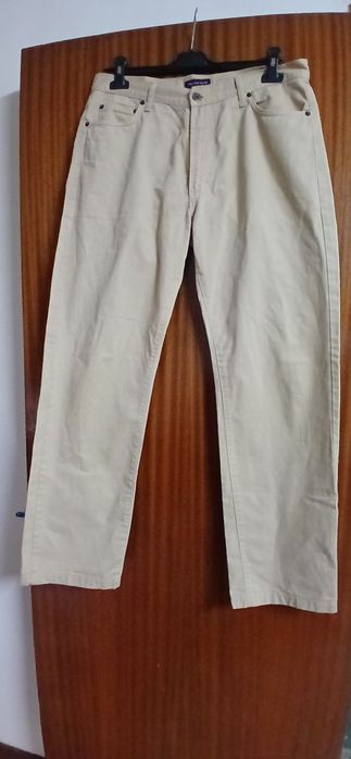 Calças homem sarja