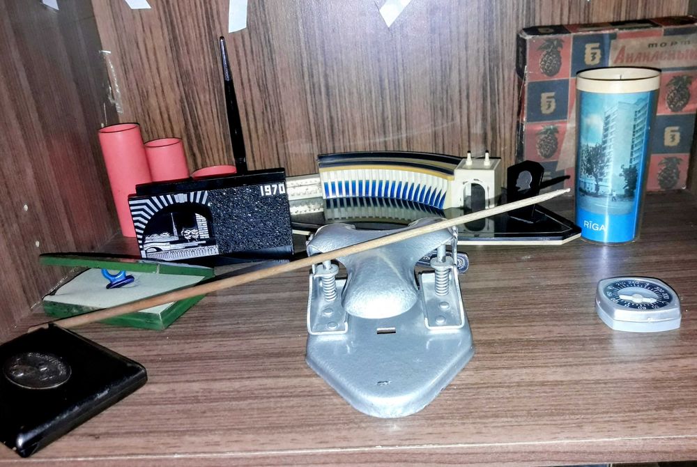 Сувенир "Пальмы остров чайка" винтажная 70х