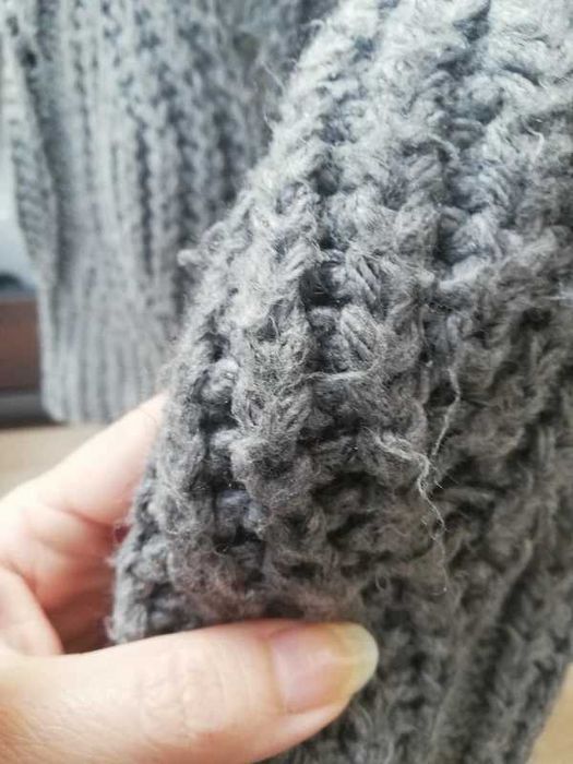 Sweter golf dins tricot mode in italy z domieszką wełny i moher