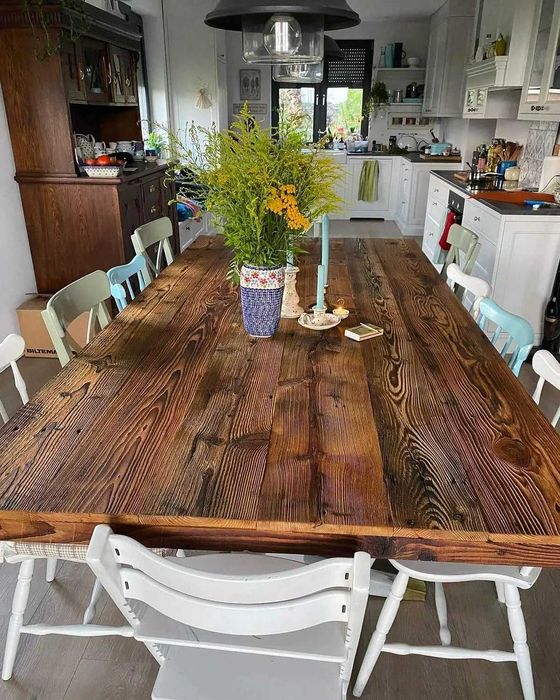 Stół Stolik Ława blaty ze Starego Drewna belki deski na Wymiar