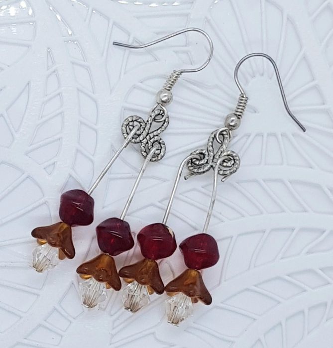 Boho kolczyki handmade hand made