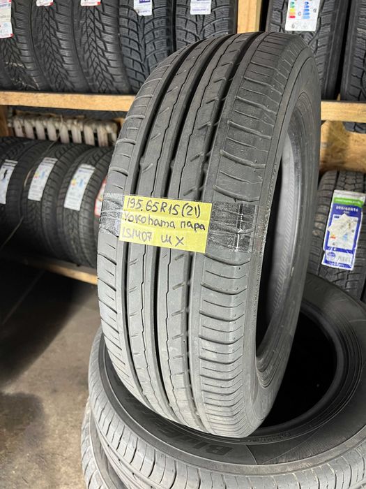 LS1407 Літні шини 195/65r15 Yokohama BluEarth-Es ES32 пара резина р15