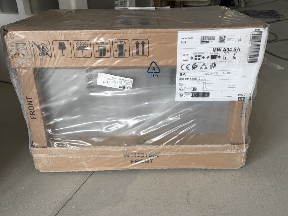 micro-ondas MATÄLSKARE, Ikea 300+ aço inoxidável NOVO