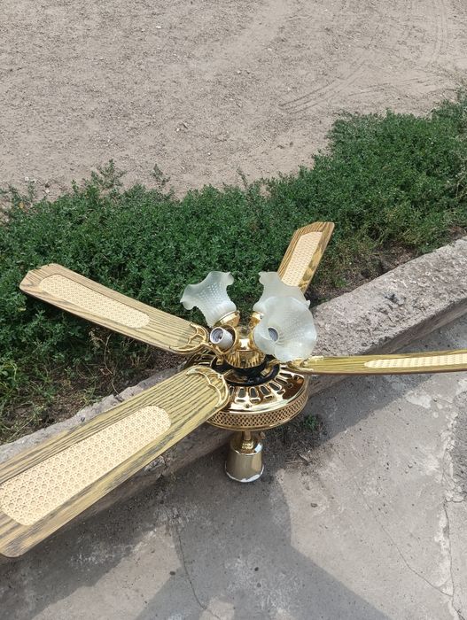 Вентилятор потолочный с люстрой