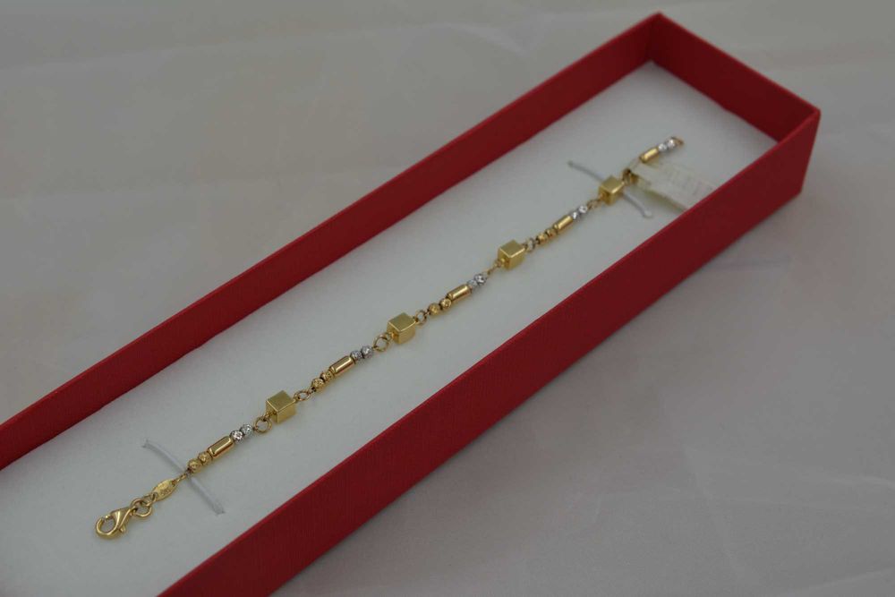 Złota nowa bransoletka damska  18k 585