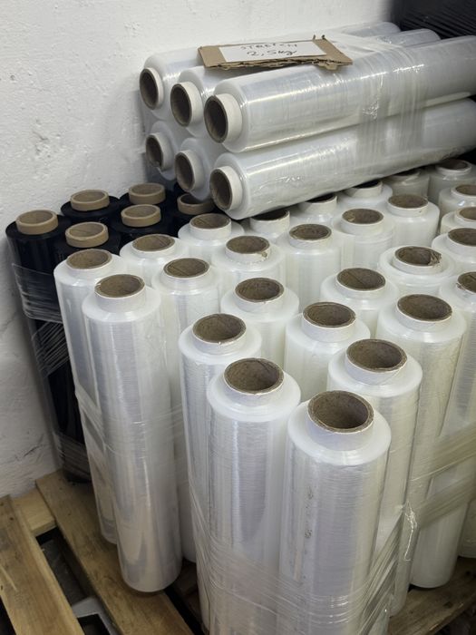 Folia Stretch strecz Hurtowo 6 / 12 / 24 szt Transparent przezroczysty Czarna czarny FV
