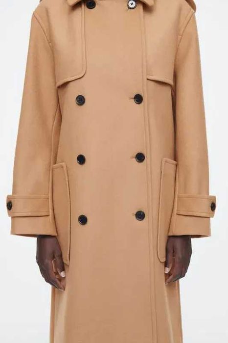 Пальто cos hooded wool duffle coat / 42 без капюшона!