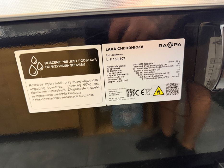 Chłodnia lada wędliny mięso